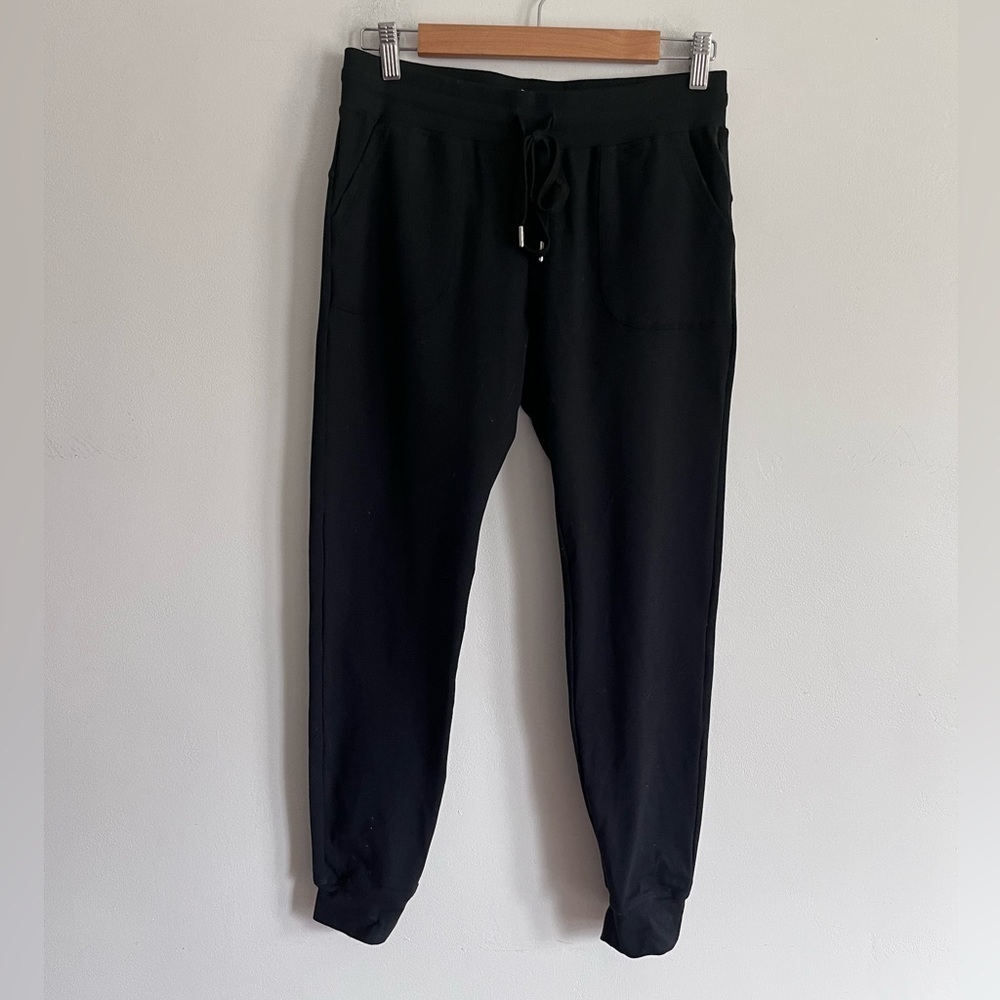Zyia Black Loungewear Casual Athleisure Joggers